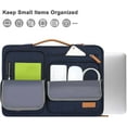 thumbnail image 4 of MOSISO Laptop Sleeve Carrying Case Compatible with 17-17.3 inch Dell, HP, Lenovo, Asus, Pavilion, Ideapad, Acer, Alienware Notebook, 360 Protective Computer Handbag Briefcase with Handle, Navy Blue, 4 of 8