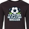 thumbnail image 4 of Inktastic I'd Rather Be Playing Soccer Long Sleeve Youth T-Shirt, 4 of 5