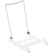 Gibson Holders 4PL Adjustable White Wire and Clear Acrylic Display Easel, 3.875" W x 5.375" D x 6.25" H, Pack of 12