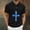 Black, variant on COSFO Mens Polo Shirts Short Sleeve Cross Summer Waffle Graphic Tees Collared Quick Dry Slim Fit Pullover Golf Tops