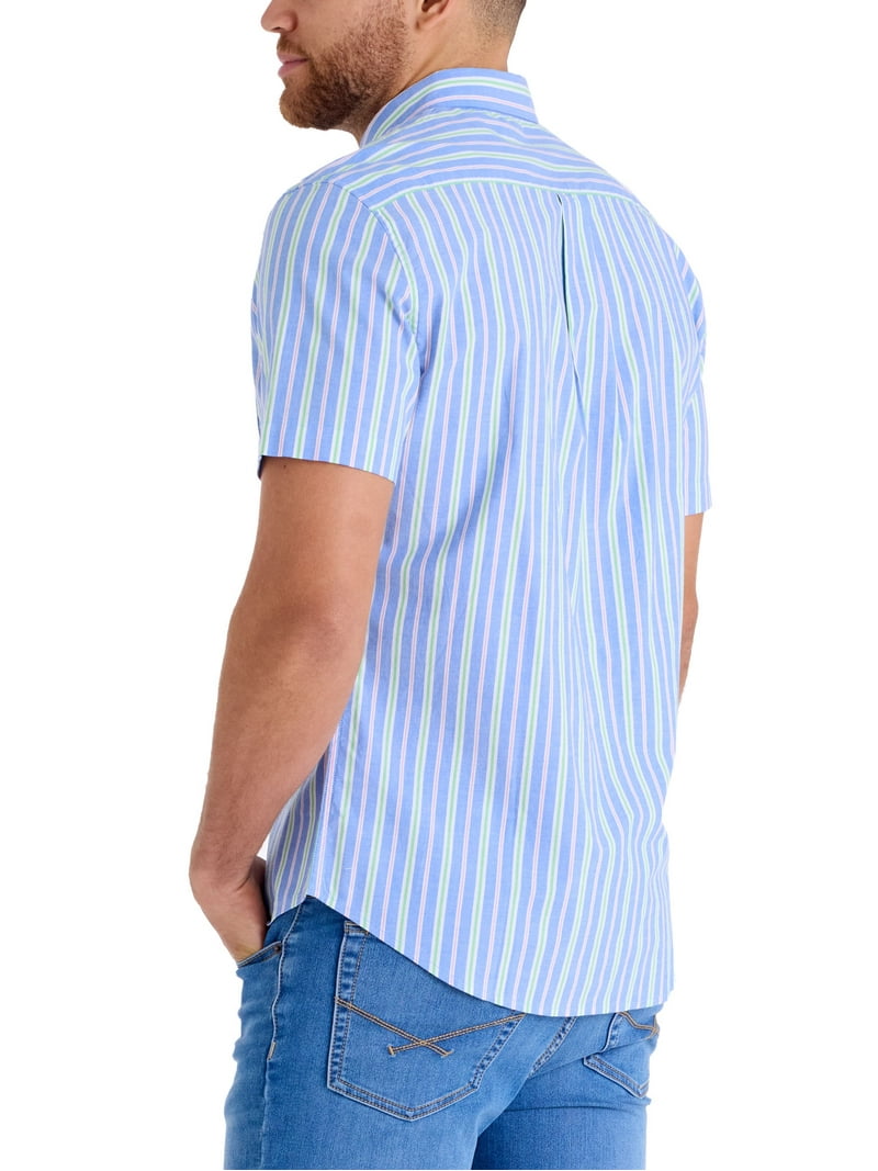 us polo dress shirts U.s. Polo Assn. Men's Short Sleeve Buttondown Shirts, Size: 3XL, Blue