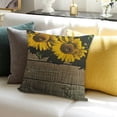 thumbnail image 3 of BANET  Decorative Throw Pillow Cover Summer Yellow On Wooden Plank Double-Sided Couch Pillow Case Accent Cushion Covers for Home Sofa Bedroom Car Office 12x12in, 3 of 5