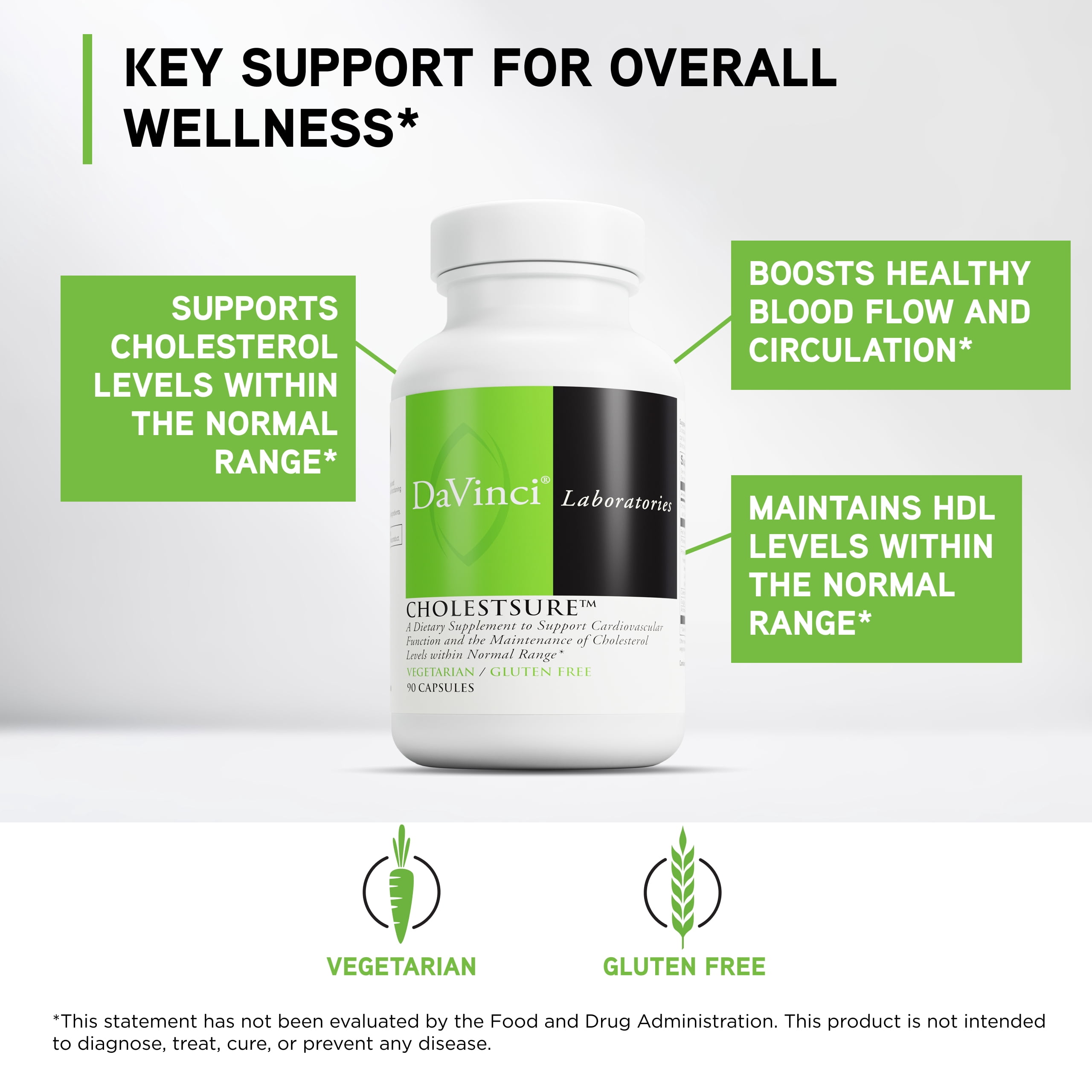 DaVinci Laboratories CholestSure Cholesterol Support Supplement (90 Count)