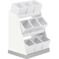 thumbnail image 1 of Cal Mil 3018-55-15 Porte-bidon à Condiments - Blanc et Acier Inoxydable - Argent, 1 of 1
