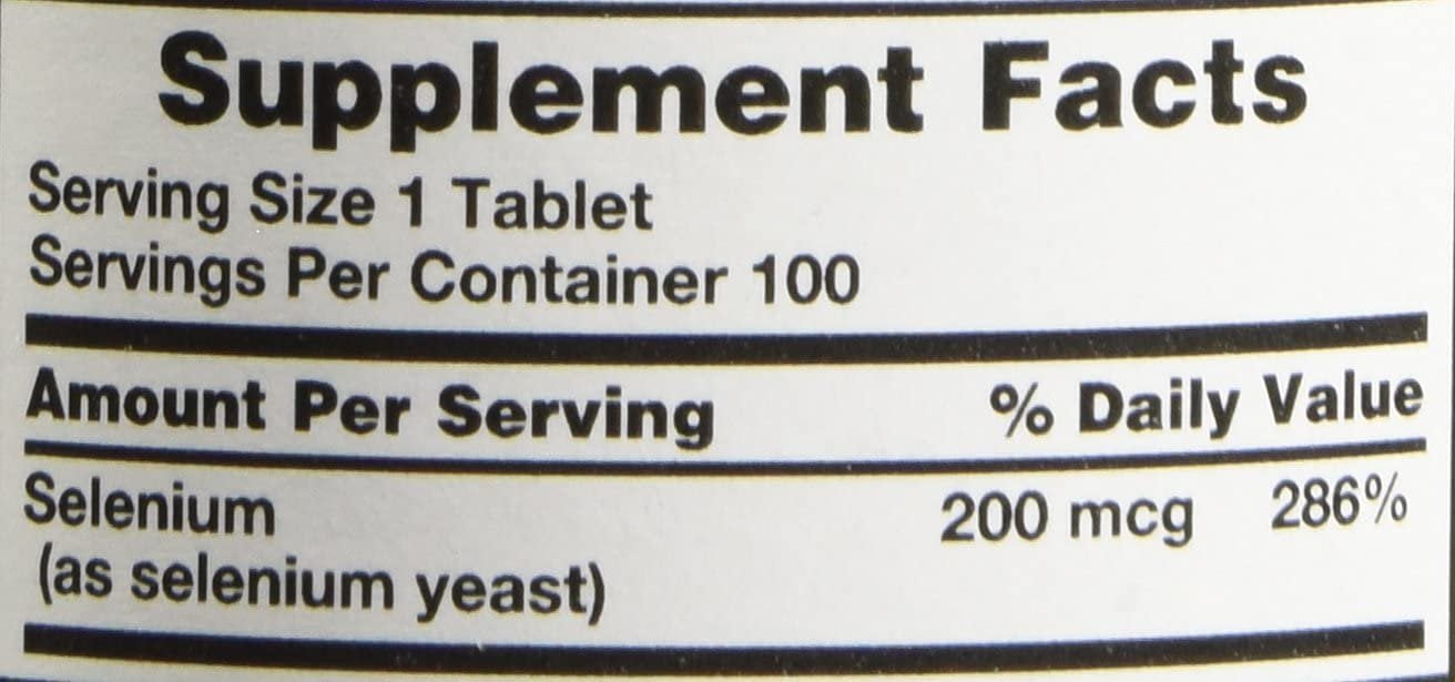 Nature's Truth High Potency Selenium 200 mcg Supplement, 100ct, 4-Pack