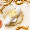 thumbnail image 3 of Juvale Tropical Leaf Napkin Rings (1.7 Inches, Gold, 12-Pack), 3 of 9