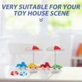 thumbnail image 4 of 2 Sets Mini Swimming Pool Mini House Swim Ring Beach Chair Beach Umbrella Models, 4 of 8