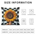 thumbnail image 5 of YANMS Throw Pillow Covers Can Bee Sunflower Gnome Pillow Covers Home Decoration for Sofa Living Room Bed White, 5 of 5