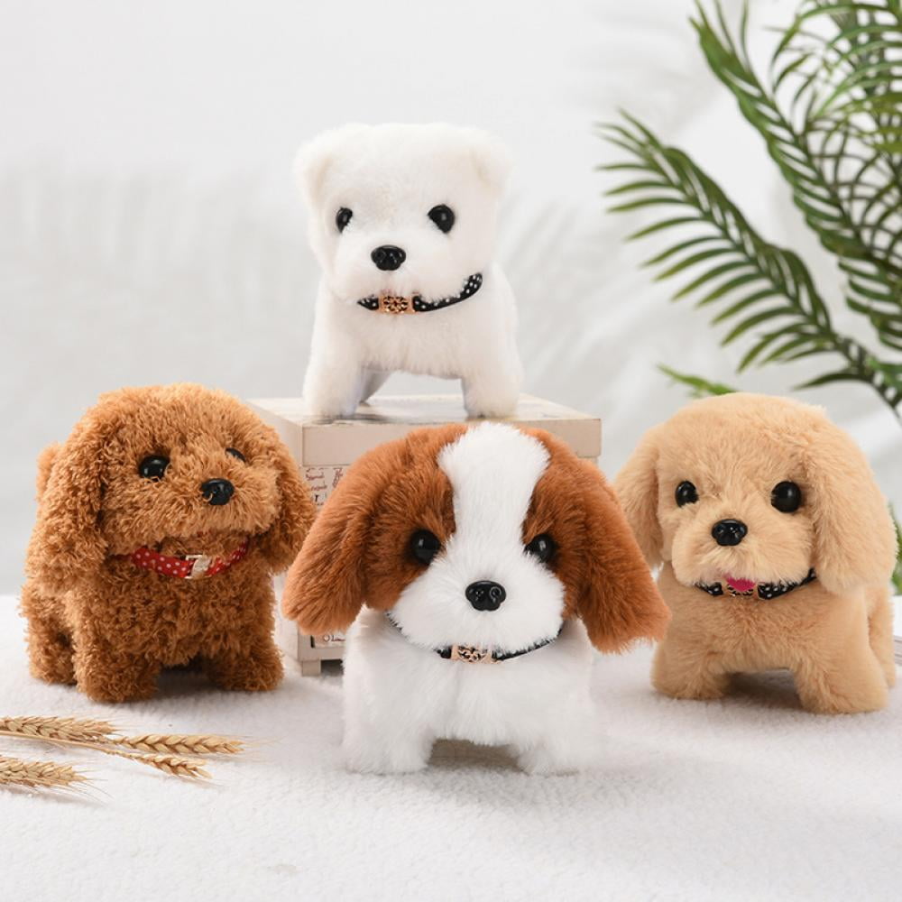 Toy Dog Valentines Gifts for ​​Girls Pet Dog Toys for Kids Plush  Interactive Dog with Singing,Walking,Tail Wagging,Barking and Repeats What  You Say