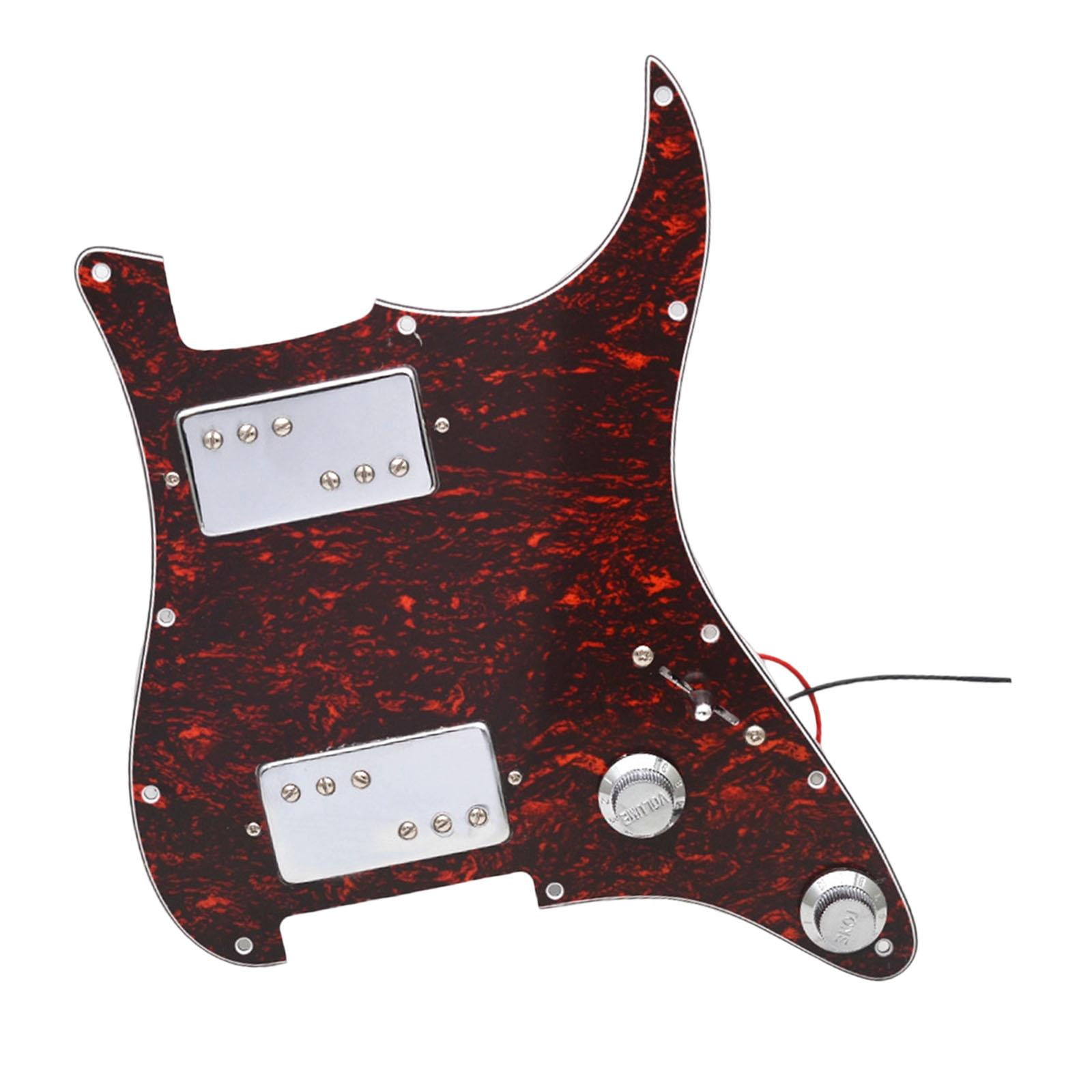 Guitar Pickguard Humbucker Pickups Scratch Plate 3 Ply PVC Construction for Electric Guitar Musicians