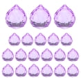 thumbnail image 1 of 20-Pack Prismas de Bola de Cristal, 24mm/0.94 Pulgadas Cristales Colgantes para Hogar/Ventanas/Jardín/DIY [Púrpura Claro], 1 of 7