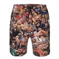 thumbnail image 4 of Men's Wres-Tler W-W,E Swim Trunks Hawaiian Bathing Mesh Lining Suit Swimsuits Beach Shorts with Pockets, 4 of 8