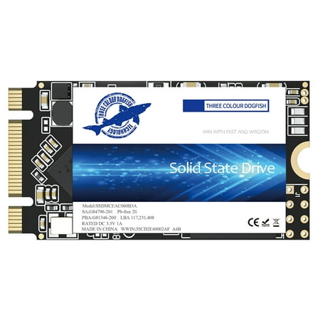 DOGFISH M.2 2242 SSD 512GB Ngff Internal Solid State Drive High-Performance Hard Drive for Desktop Laptop SATA III 6Gb/s Includes SSD(512GB, M.2 2242)