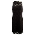 thumbnail image 3 of Women's Floral Lace Shift Dress Blk 14, 3 of 4
