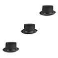 thumbnail image 4 of Guardurnaity Top Hat Cosplay Prop Suministros de fiesta multipropósito Tela no tejida Bar Accesorios Interior Hogar Sombrero Negro / Adulto / Medio Type1 NO1, 4 of 6