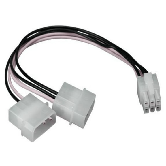 SANOXY Cables and Adapters; 8in 6-pin PCI Express to Two 5.25" Male Power Adapter Cable