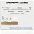 thumbnail image 5 of Mxdfafa Silver Heavy Duty Tension Curtain Rod, 43-63in No Drill Rustproof Carbon Steel Adjustable Rod for Bathroom, Closet, Balcony & Room Divider, 5 of 8
