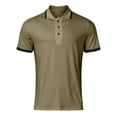 thumbnail image 4 of Sngxgn Shirts for Men - Short Sleeve Casual Polo Shirt(Green,XXXXL), 4 of 4