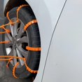 thumbnail image 4 of 20PC Tire Zip Ties For Snow, Anti Skid Tire Socks For Snow, Tire Chain, Tire Chains For Pickup Trucks, Snow Zip Ties For Tires, Car Tire Snow Chains Zip Tie, Snow Tire Straps, Snow Removal Device, 4 of 6