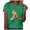 #0289-Green, variant on Womens T Shirts Monkey Family Print Crew Neck Short Sleeve Slim Fit Stretchy Lightweight Tops Casual Daily Wear Gift