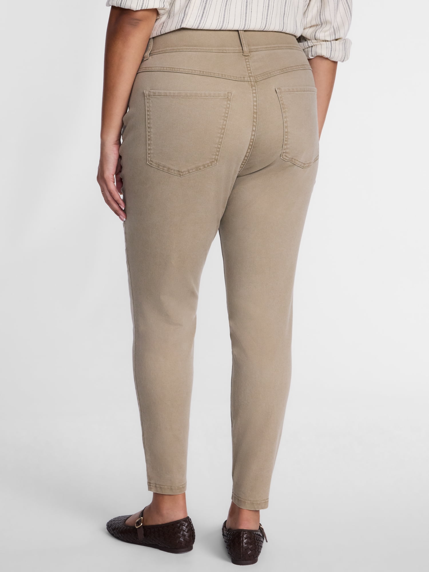 Terra & Sky Women's Plus High Rise Skinny Jeggings, Sizes 0X-4X