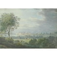 thumbnail image 2 of Max Joseph Wagenbauer 14x11 Gold Ornate Wood Frame and Double Matted Museum Art Print Titled - On the Way from Hofen to Buchhorn on Lake Constance, 2 of 4