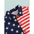 thumbnail image 6 of GXFC Toddler Boys 4th of July Outfits Short Sleeve Patchwork Stars Stripes Print Shirt+Red Shorts Set Little Boys Independence Day Summer Clothes 2Pcs 18M-6Y, 6 of 9