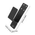 thumbnail image 4 of Mobutofu 2pcs Door Bracket U Bracket Steel Enhance Door Security Basement Door, 4 of 5