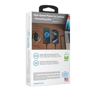 Naztech Nexus T100 GaN PD 102-Watt 3-Port USB Charger, Black, 16118