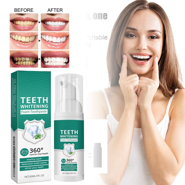 Limpiador dental: limpia en profundidad la suciedad de los dientes y las encías; cuidado bucal para un aliento fresco; pasta de dientes 60 ml
