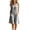 Black, variant on Utoimkio Women's Striped Sleeveless Romper V Neck Button Front Bermuda Length with Side Patch Pockets for Casual Summer Wear