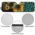thumbnail image 6 of Uorisanigo Windshield Sun Shade Leopard Sunflower Windshield Shade for 2018-2024 Jeep Wrangler JL JLU & Gladiator JT Heat Shield Sun Visor Cover Front Window Sunshade Block UV Rays ,1Pc, 6 of 7