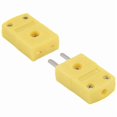 thumbnail image 1 of Juego de Conector Enchufe Clavija Termopares de Tipo K Cascara de Plastico Amarillo, 1 of 1