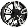 thumbnail image 3 of OE Wheels CV40 22 Inch Rims Fit Tahoe RST Style 6x139.7 22x9 Gloss Black Machined - Hollander 5620 (Set of 4), 3 of 5