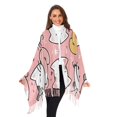 thumbnail image 6 of Cat Paw Pink Winter Scarf for Women Fashion Warm Long Soft Blanket Scarves Gifts, 6 of 10