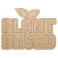 thumbnail image 1 of Plant Based Vegan Vegetarian Wood Shape Unfinished Piece Cutout Craft DIY Projects - 6.25 Inch Size - 1/8 Inch Thick, 1 of 7