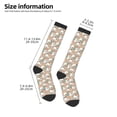 thumbnail image 5 of Fotbe Cute Rabbit Floral print Women's Men's Novelty Crew Socks Cotton Socks Knee High Socks for Walking,Running,Nurses,Pregnancy, 5 of 9