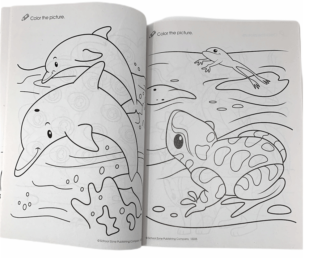 Download School Zone Creepy Crawly And Animals Coloring Books Bundle Includes 2 Books And 16 Pack Crayons Walmart Com Walmart Com