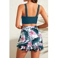 thumbnail image 5 of Women High Waisted Bikini Set with Skirt Tummy Control 2 Piece Swimsuit Twist Knot Bathing Suit 2026 Blue L, 5 of 5