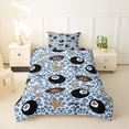 thumbnail image 2 of spefrowx Lucky 8 Ball Twin Duvet Cover for Teens, Blue Leopard Print Lips Print Twin Bedding, Navy Reversible, 2 Pieces, 1 Duvet Cover and 1 Pillowcase, 2 of 6