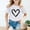 White, variant on AWZXDE Toddler Girls Everyday Tee Cute Screen Print Graphic Crew Neck Short Sleeve Breathable Summer Casual Play T Shirt Sky Blue,5-6 Years