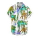 thumbnail image 2 of Blusa y camisa de manga corta con cuello vuelto para hombre, estilo casual, con cuello estampado, manga corta, botones, moda, cárdigan con bolsillo, blusa de poliéster para hombre, 2 of 5