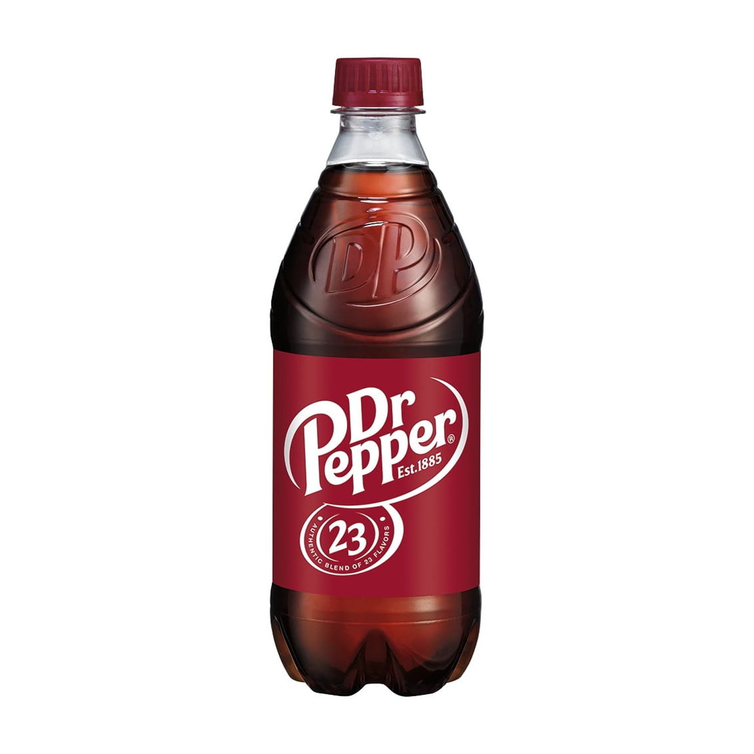 Dr Pepper Soda Pop, 20 fl oz, Bottle