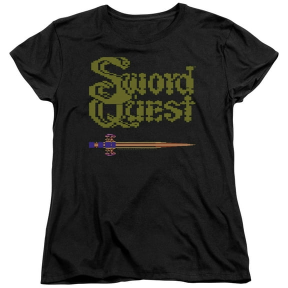 Atari 8 Bit Sword S/S Women's Tee Black