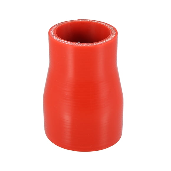 Unique Bargains 38mm-51mm 1.50'-2.01' ID Straight Silicone Reducer Hose Silicone Hose Coupler Tube Red for Car Intercooler Intake Piping