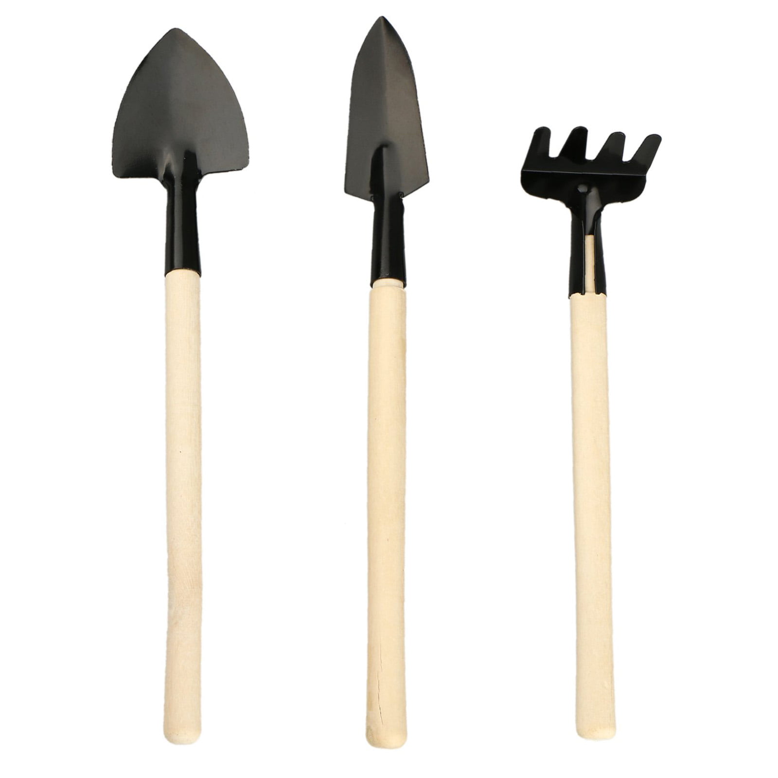 Universal Gardening Tools Convenience Head Kids Iron+Wood Mini Set Shovel Rake 