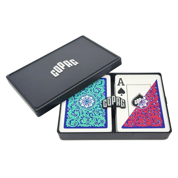 Elite Mixed Color Single Decks, Standard Size, Jumbo Index, 100% Plastic Playing Cards - 12 Pack