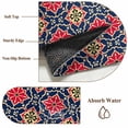 thumbnail image 6 of 6'x9' Area Rugs, Red Navy Blue Indoor Outdoor Area Rug for Living Room Bedroom, Morocco Modern Geometric Ethnic Art Washable Bathroom Rugs Kitchen Floor Carpet Mats Home Decor Aesthetic, 6 of 8