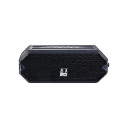 Pre-Owned Altec Lansing IMW1200-BLK HydraJolt Everything Proof 16 Hours Playtime IP67 Waterproof Wireless Bluetooth LED Speaker Black w/ Qi Wireless Charging & Antimicrobial Protection