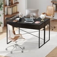 thumbnail image 2 of Costway 2-Drawer Computer Desk Study Table Writing Workstation Home Office Black, 2 of 10